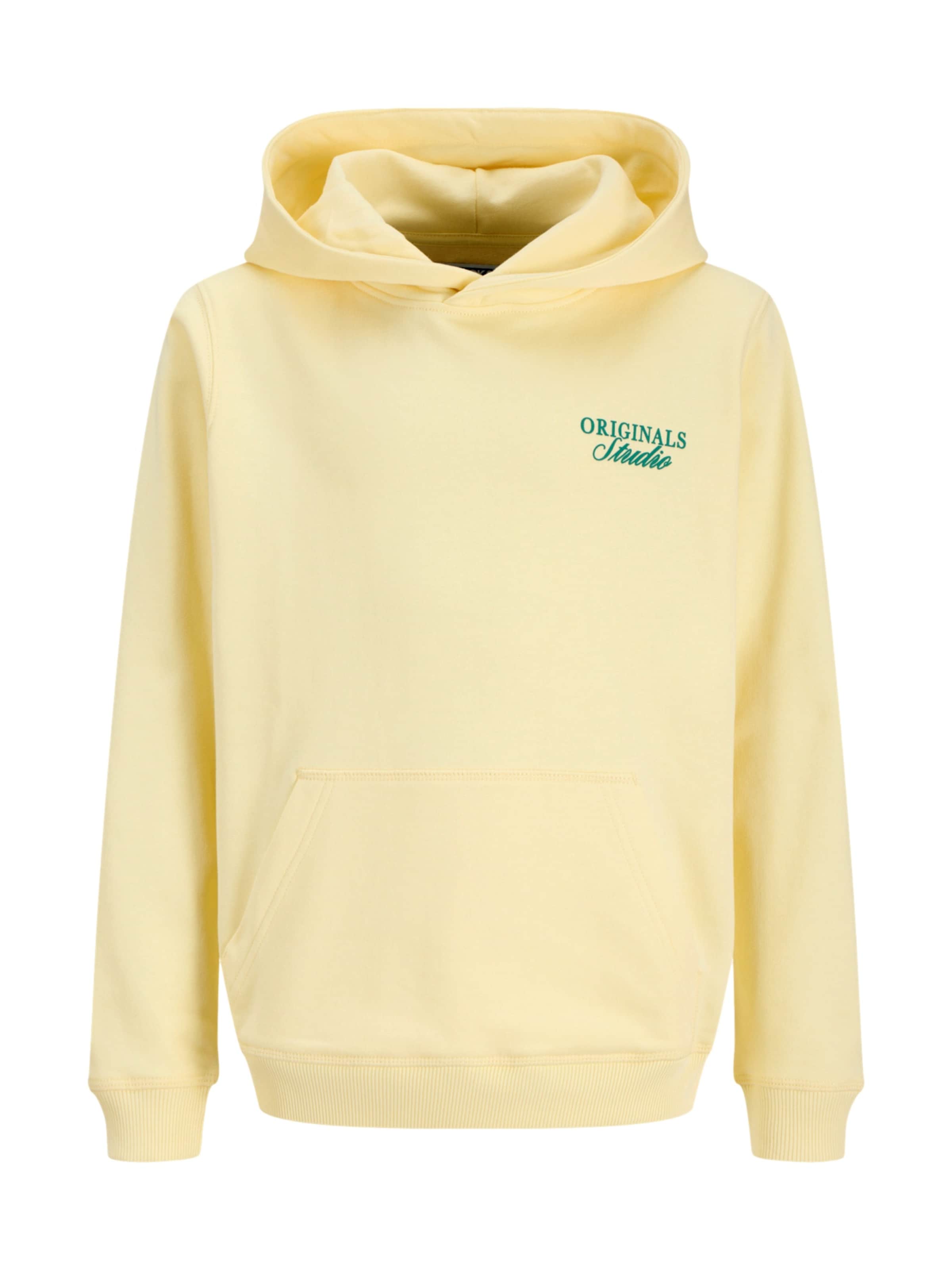 geltona Jack & Jones Junior Megztinis be užsegimo 'JORNORREBRO': priekis