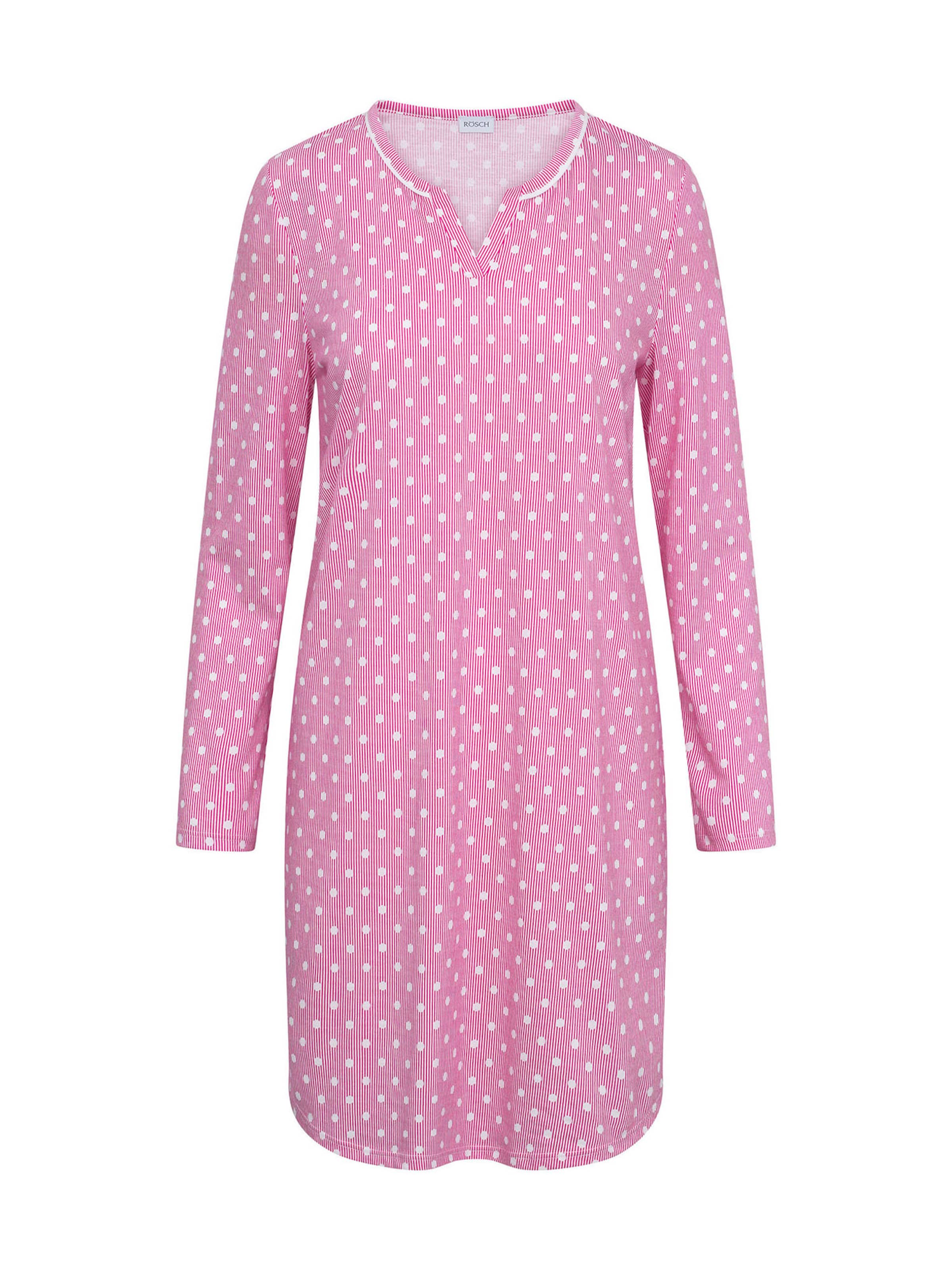 Rösch Nightgown ' Mustermix ' in Pink: front