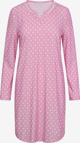 Chemise de nuit 'Mustermix' Rösch en rose : devant