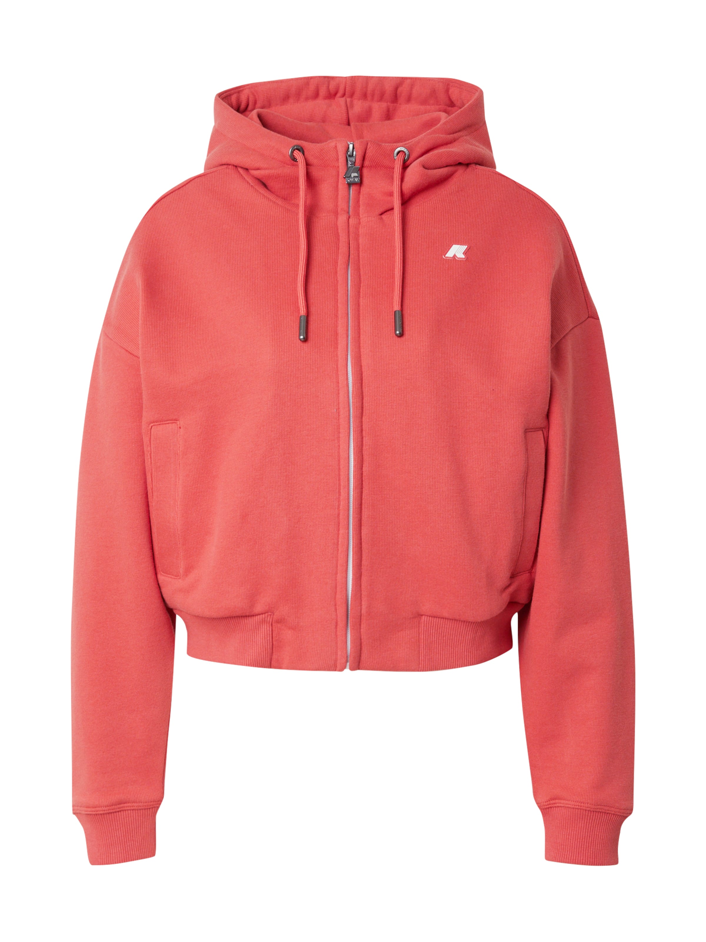 K-Way Ζακέτα φούτερ 'ARWEN' σε κόκκινο: μπροστά