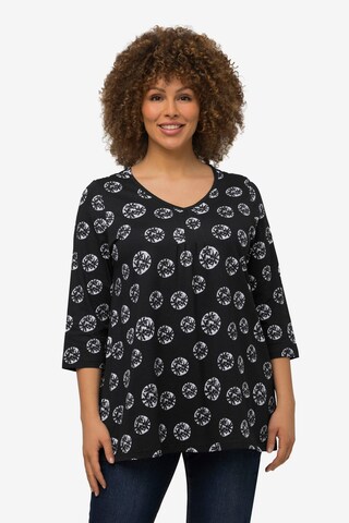 Ulla Popken Shirt in Zwart: voorkant