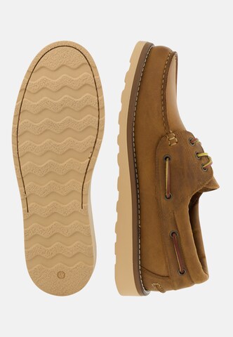 Boggi Milano Classic Flats in Brown: top