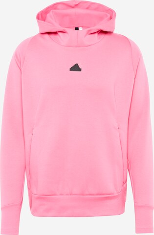 ADIDAS SPORTSWEAR Athletic Sweatshirt 'New Z.N.E. Premium' in Pink: front