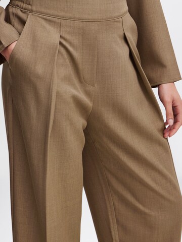 b.young - Loosefit Pantalón plisado 'Midde' en marrón