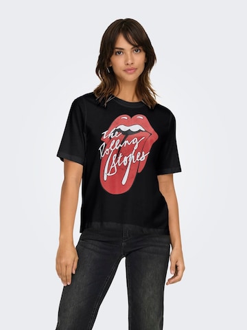 Maglietta 'ONLROLLING STONES' di ONLY in nero: frontale