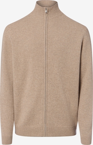 Vestes en maille Andrew James en beige : devant