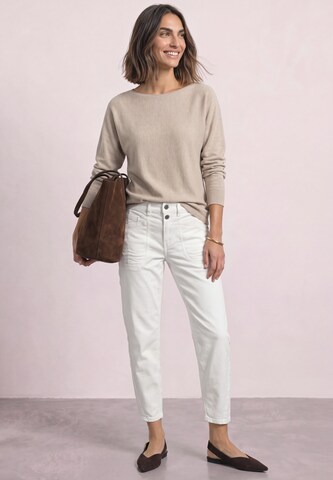 STREET ONE Dolman Pullover mit Boat Neck in Beige