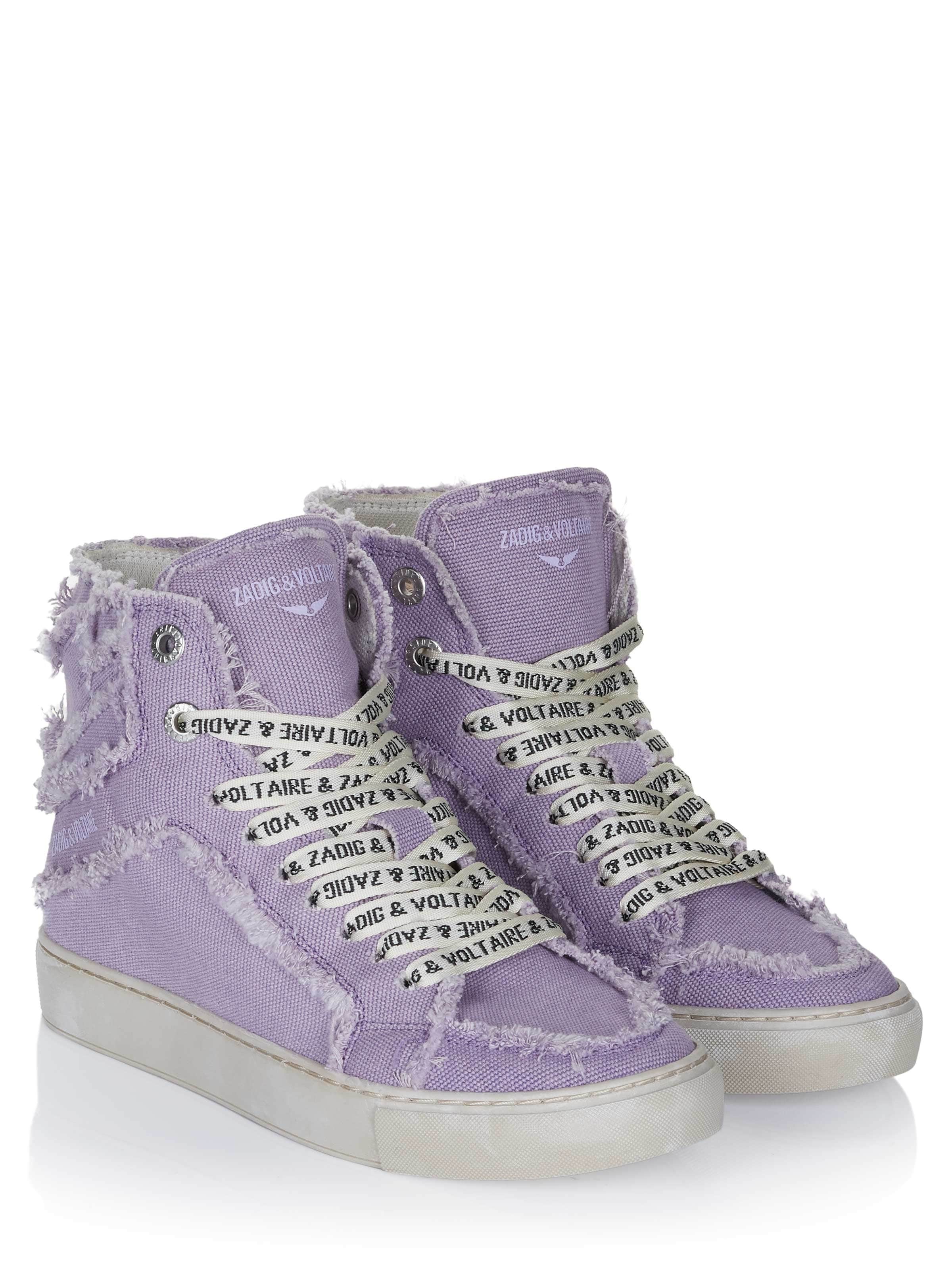 Sneaker alta 'Zadig & Voltaire HIGH FLASH CANVAS Sneaker lila' di Zadig & Voltaire in lilla