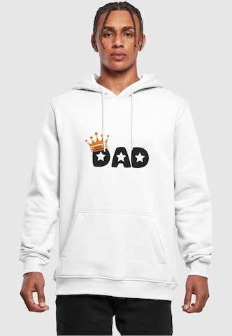 Sweat-shirt ' Fathers Day - King Dad' Merchcode en blanc : devant