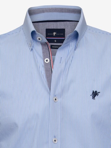 DENIM CULTURE Regular fit Button Up Shirt 'Bernard' in Blue
