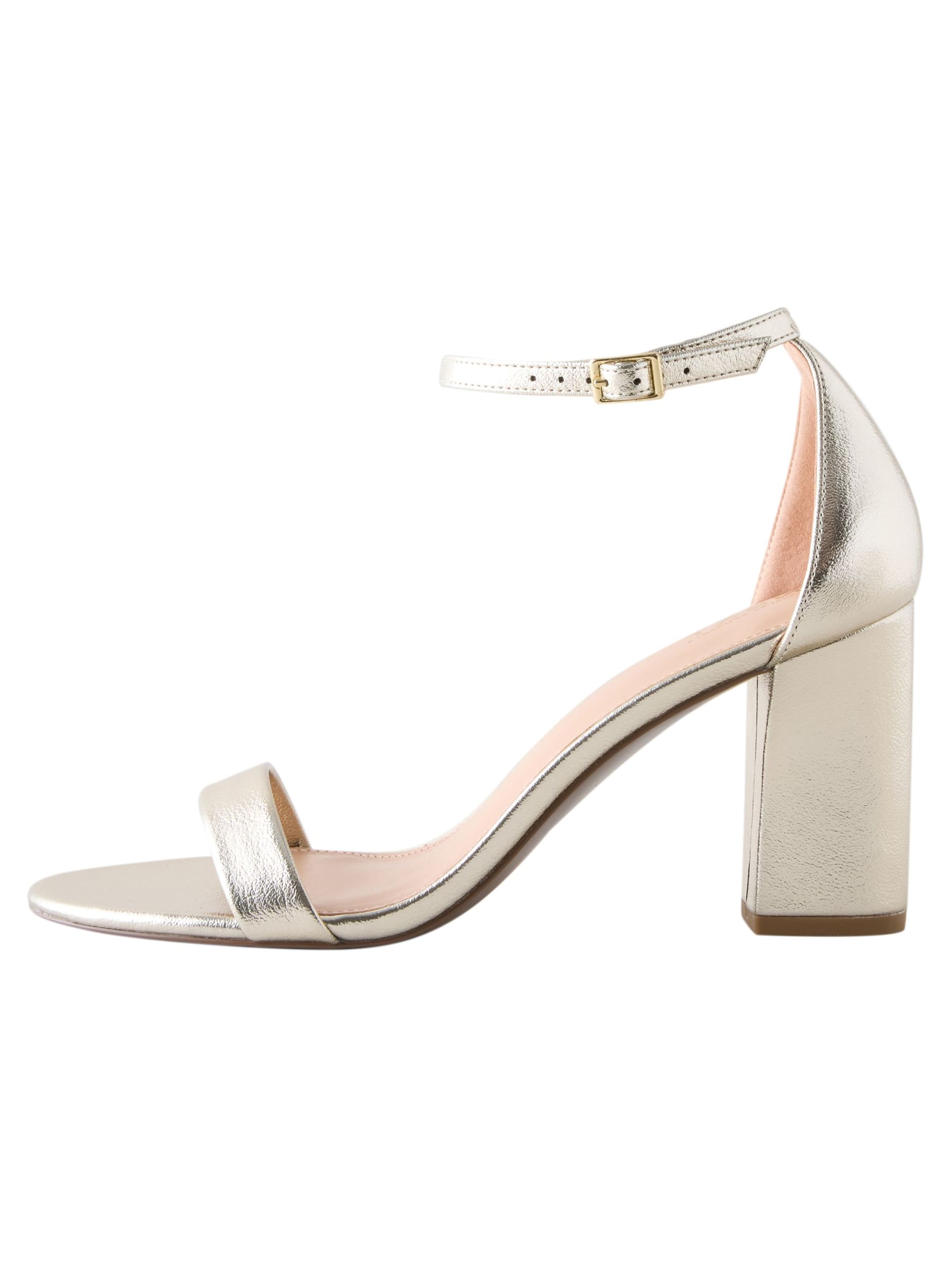 Sandales à lanières Next en or : devant