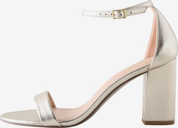 Sandales à lanières Next en or : devant