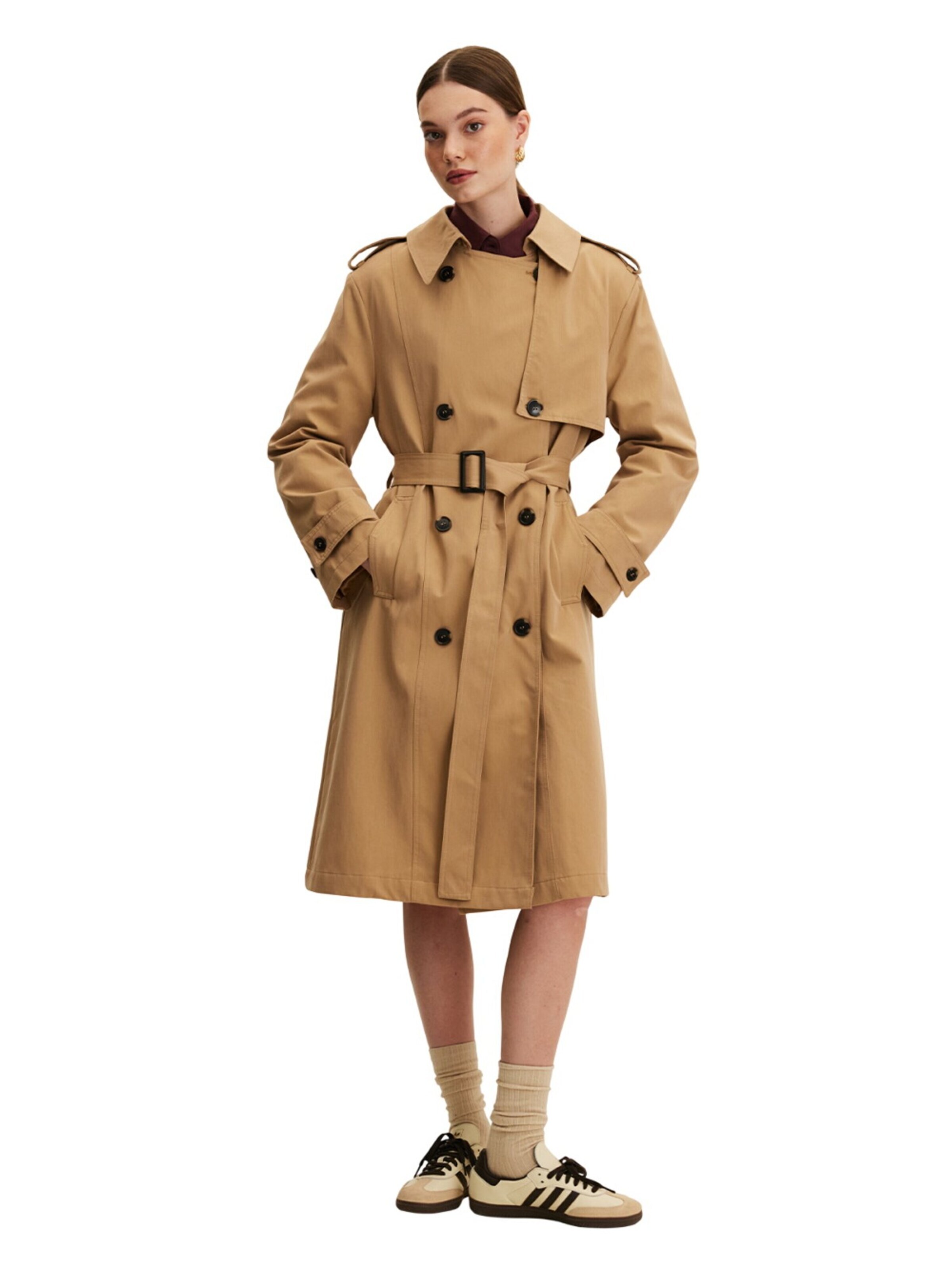 MANUKA Between-seasons coat in Beige