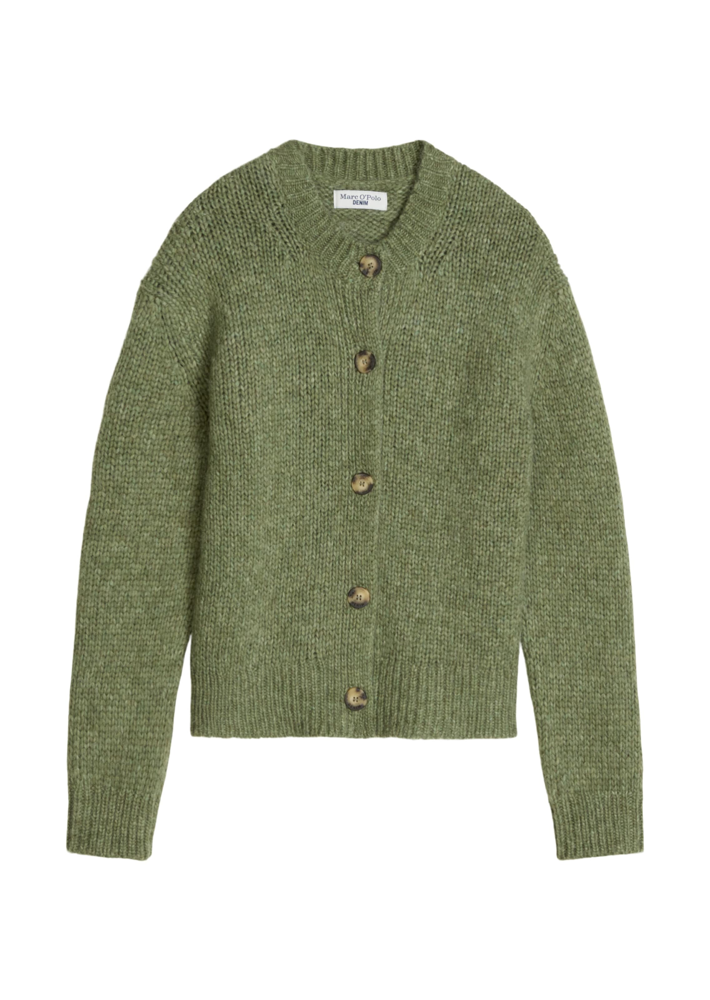 Marc O'Polo DENIM Strickjacke in Grün: Vorderseite