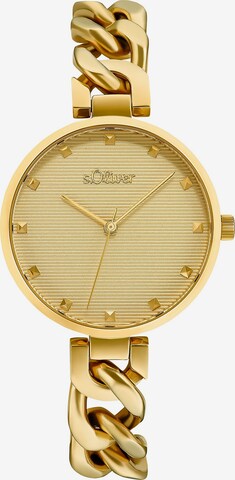 s.Oliver Analog Watch in Gold: front