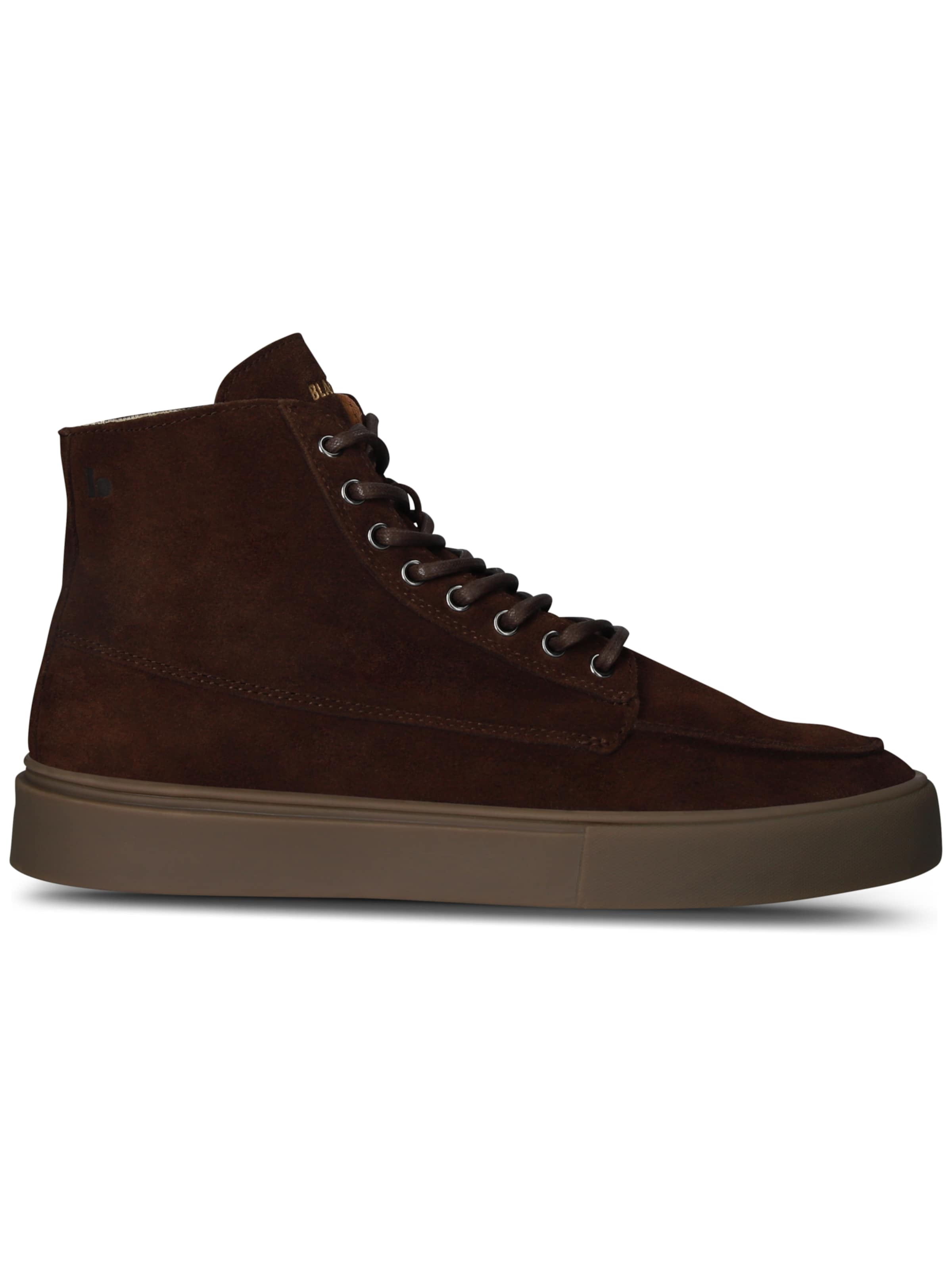 BLACKSTONE - Zapatillas deportivas altas 'RUBY EERO - ZIPPER' en marrón: frente