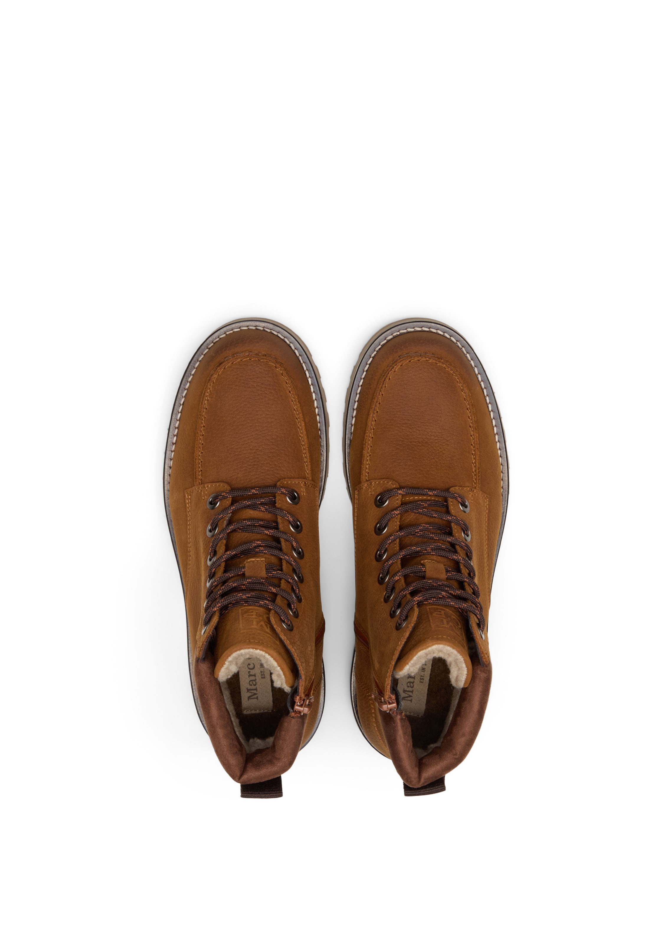 Marc O'Polo Schnürboots 'Jack' in Beige: oben