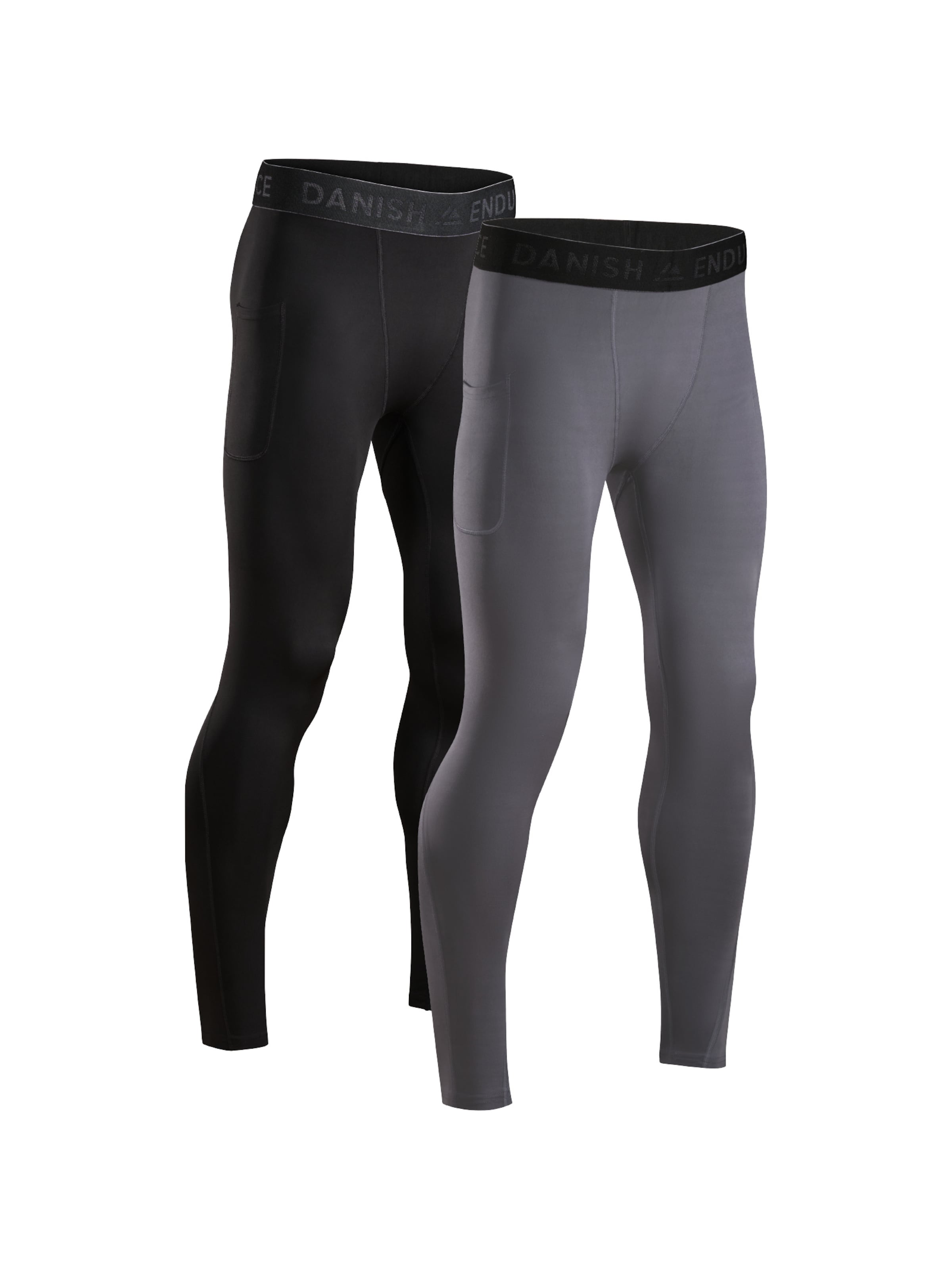 DANISH ENDURANCE Funktionsbukser 'Compression Tights' i grå: forside