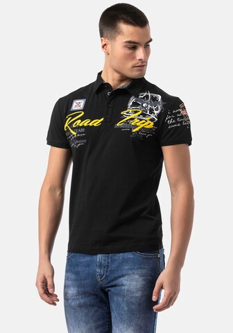 CIPO & BAXX Poloshirt in Schwarz