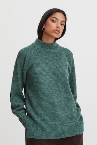 ICHI Sweater 'MARAT' in Green: front