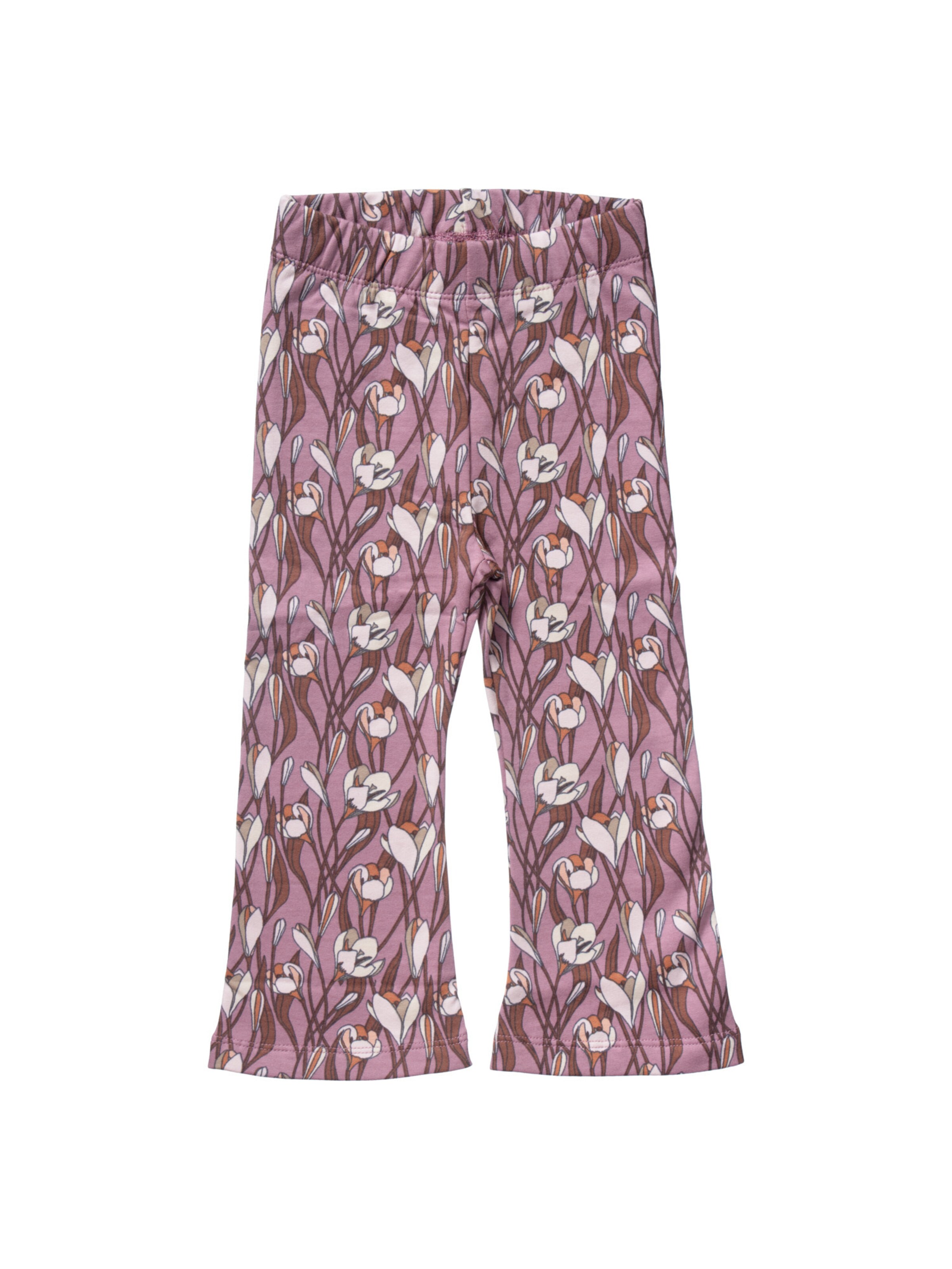 évasé Pantalon Müsli by GREEN COTTON en rose : devant