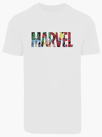 F4NT4STIC Shirt 'Marvel' in Wit: voorkant