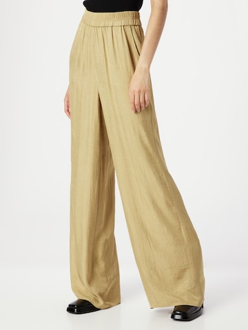 IVY OAK Wide leg Broek 'PIA' in Geel: voorkant