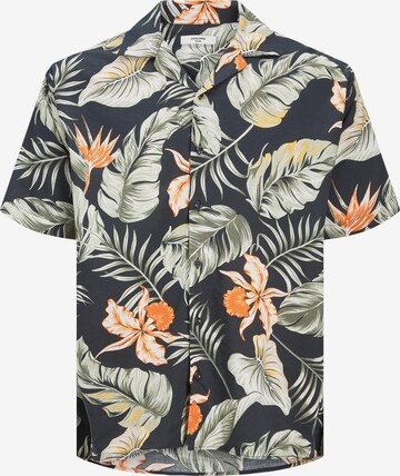 Camicia 'Tropic Resort' di JACK & JONES in nero: frontale