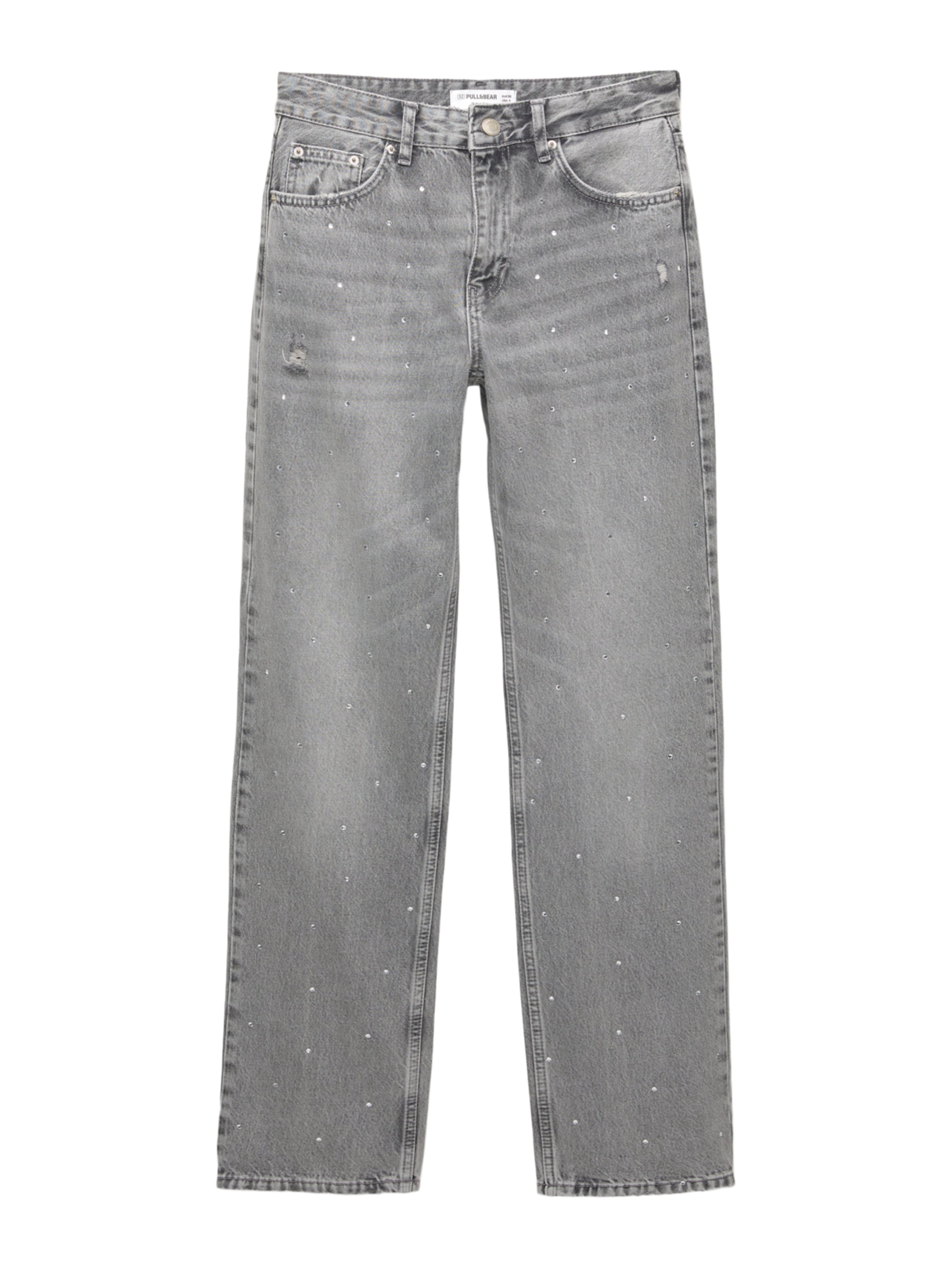 Pull&Bear Loosefit Jeans i grå: forside