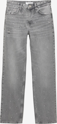 Pull&Bear Loosefit Farkut värissä harmaa: etupuoli