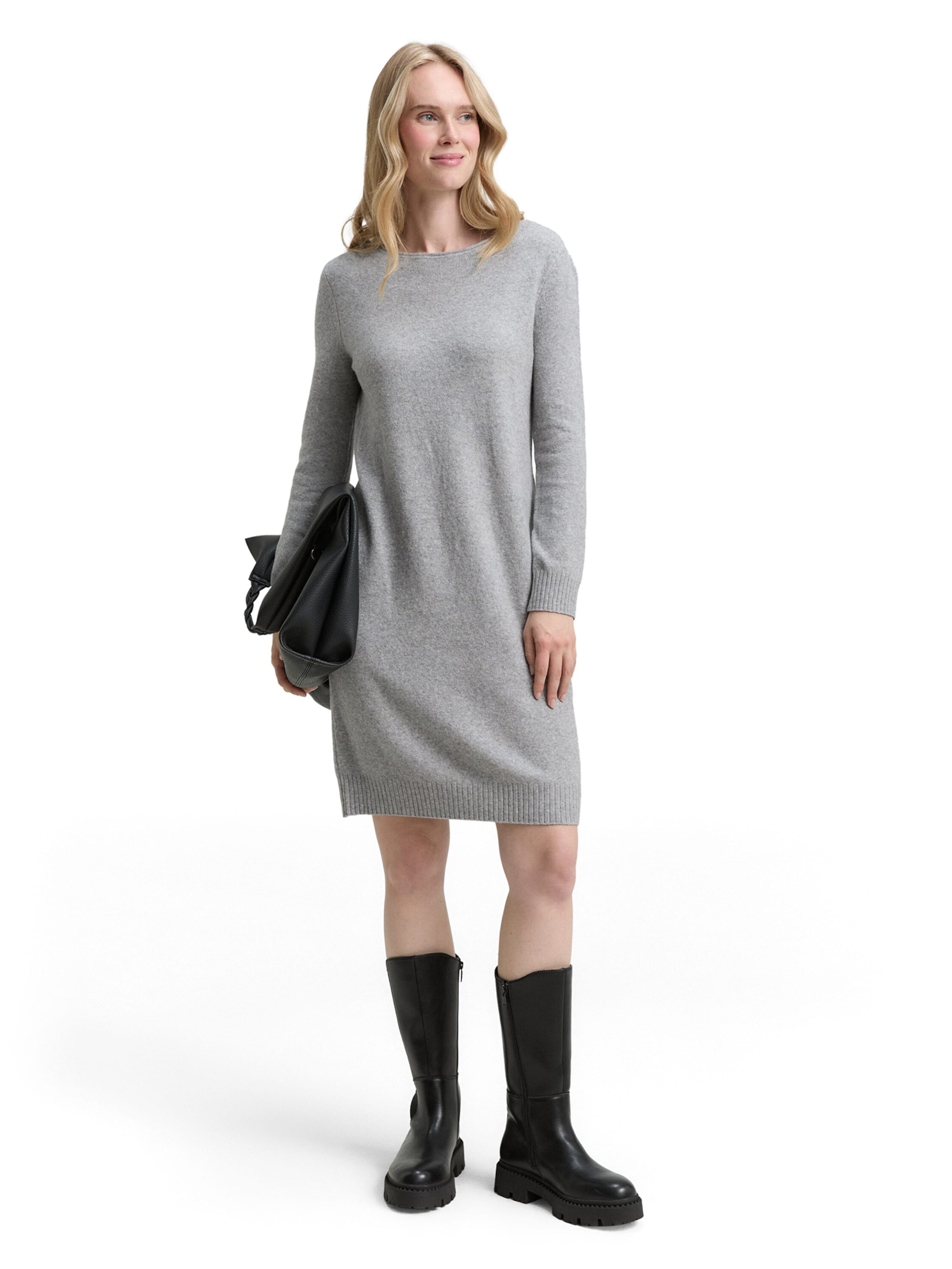 Robes en maille TOM TAILOR en gris