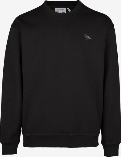 Cleptomanicx Sweat-shirt 'Embro Gull Mono' en noir, Vue avec produit