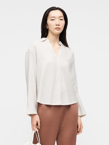 Calvin Klein Blouse in Wit: voorkant