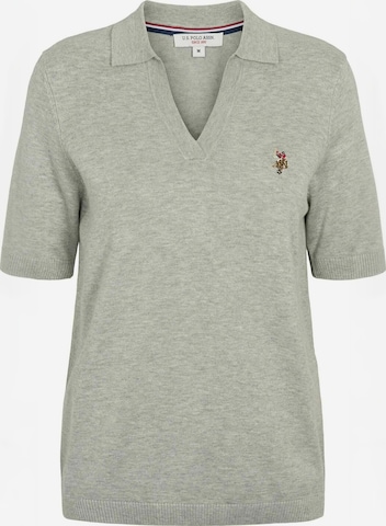 Top ' UWLilwan ' de la U.S. POLO ASSN. pe gri: față