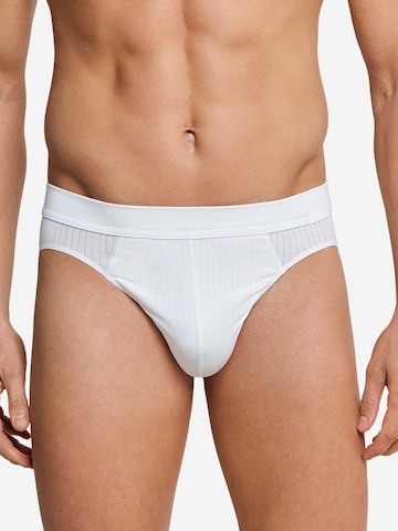 SCHIESSER Slip 'Cotton Essentials Authentic' in Wit: voorkant