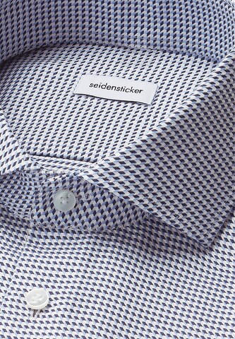 SEIDENSTICKER Slim fit Zakelijk overhemd in Blauw