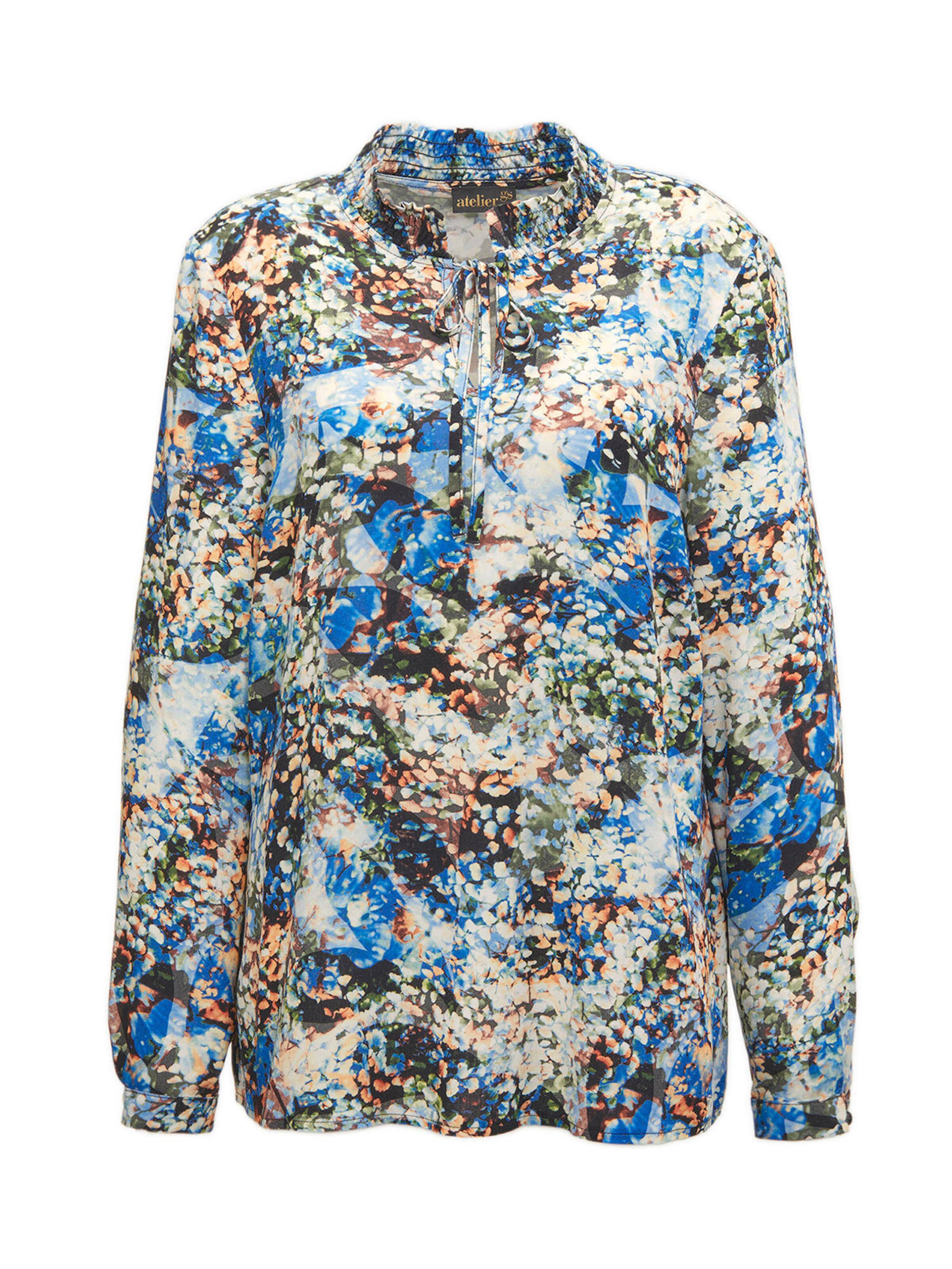 Goldner Bluse in Mischfarben: Vorderseite