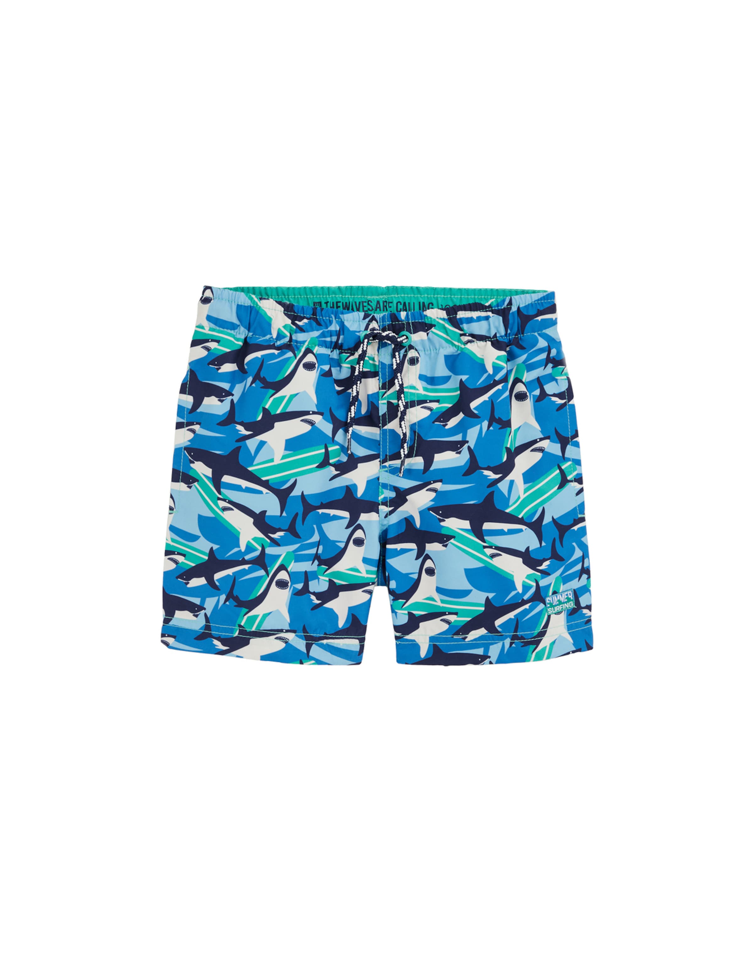 WE Fashion Rövid fürdőnadrágok - kék: elől