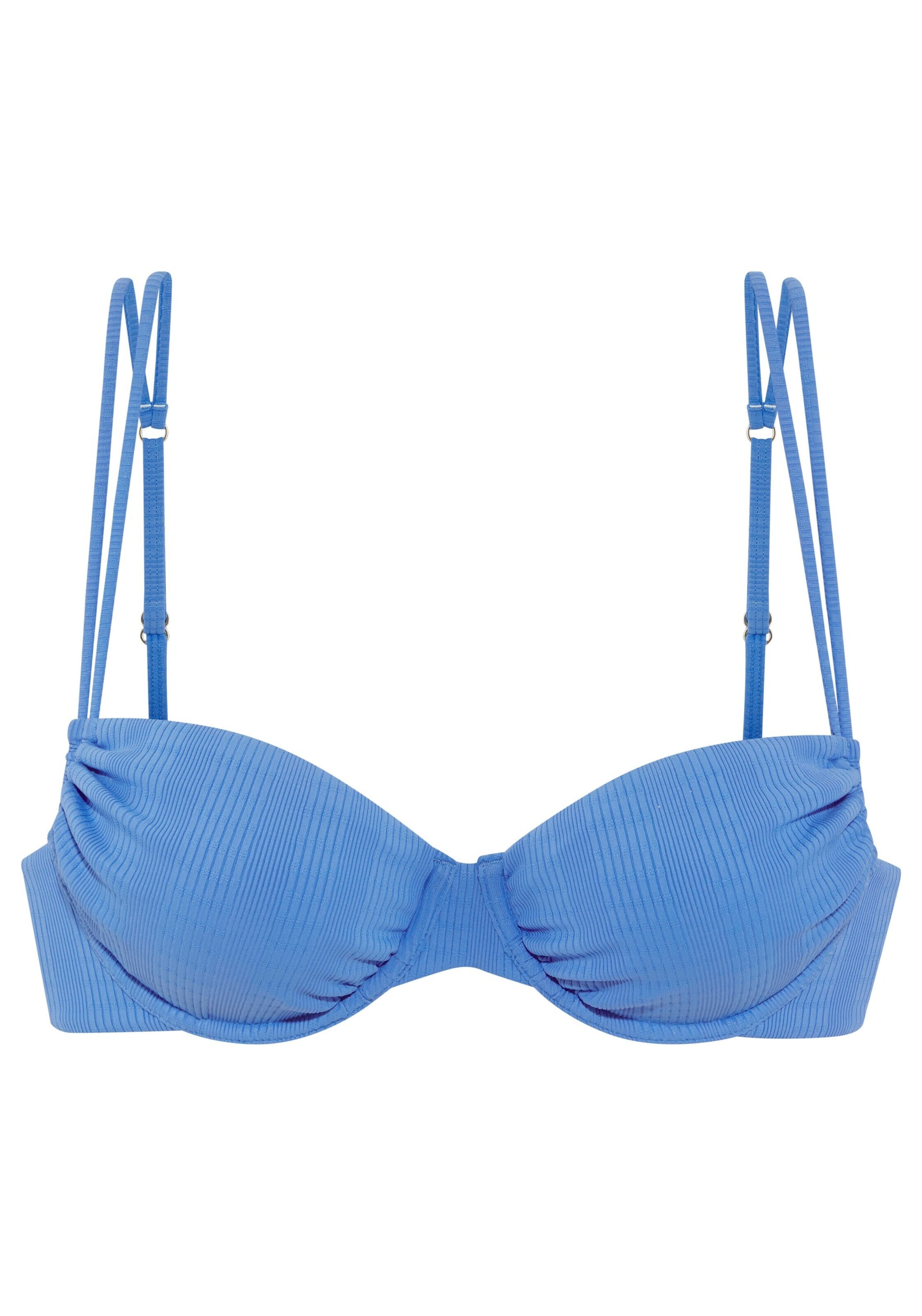 Bandeau Sutien costum de baie de la Copenhagen Studios pe albastru: față