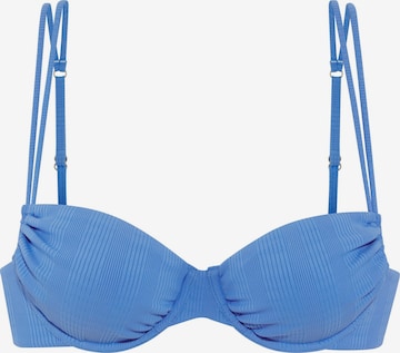 mėlyna Copenhagen Studios Bandeau Bikinio viršutinė dalis: priekis