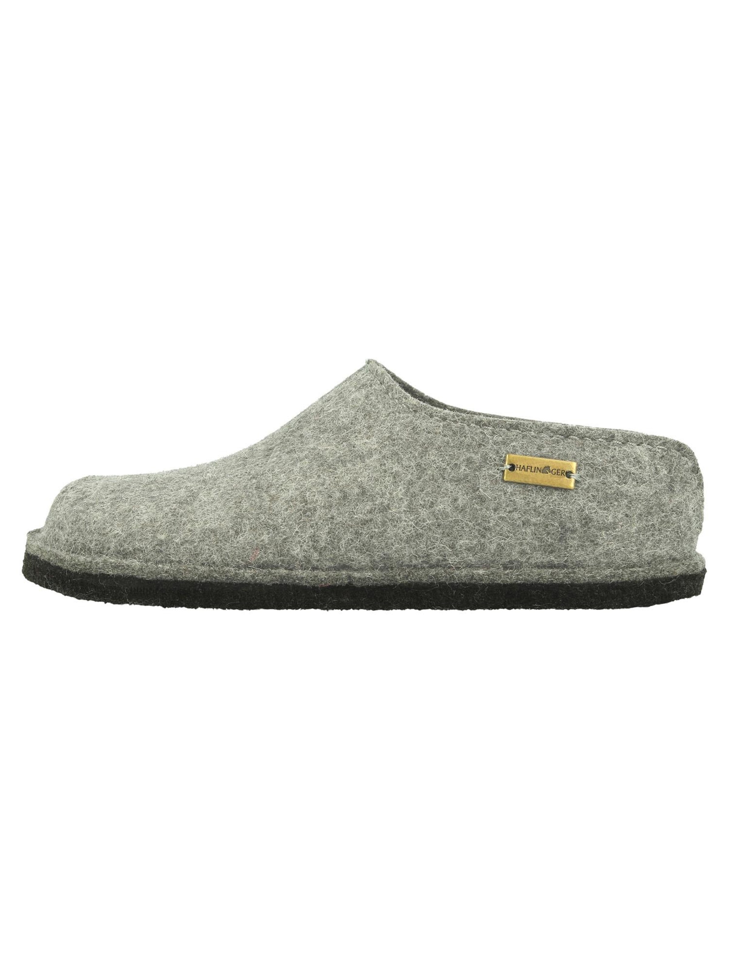 HAFLINGER Slippers 'Flair Smily' in Grey: front