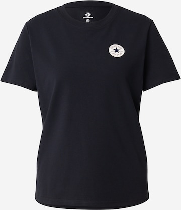 CONVERSE Тениска в черно: отпред