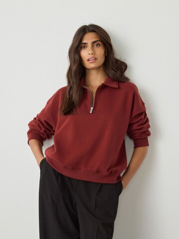 Next Sweatshirt 'Essential' in Braun: Vorderseite
