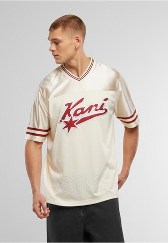 T-Shirt 'Varsity Star' Karl Kani en beige : devant