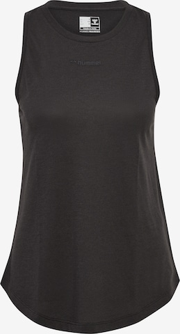 Hummel Sporttop in Braun: Vorderseite