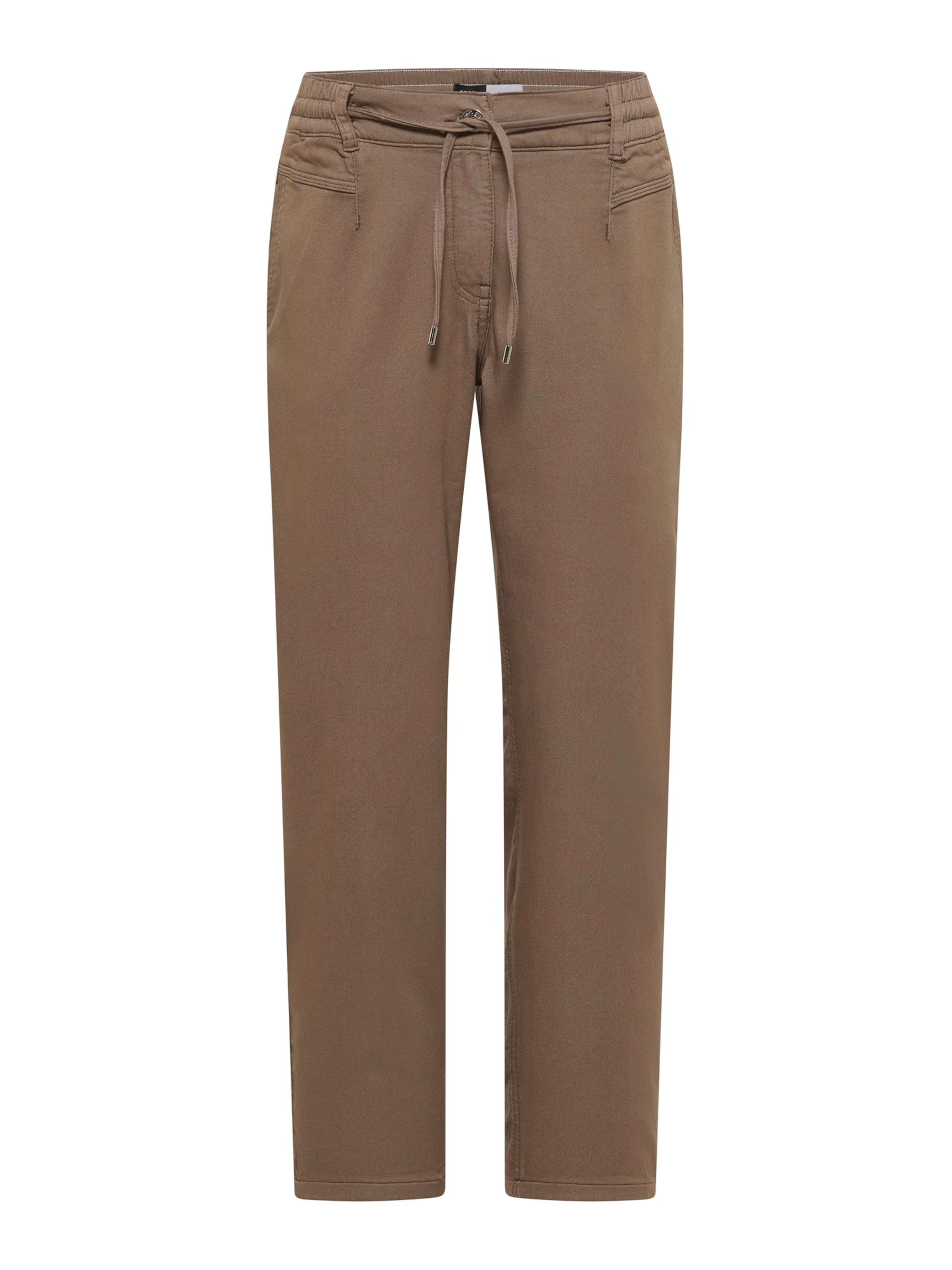 CECIL Kalhoty se sklady v pase 'Chelsea' – hnědá: přední strana