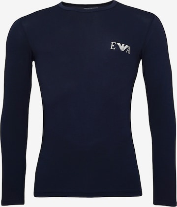 T-Shirt Emporio Armani en bleu : devant