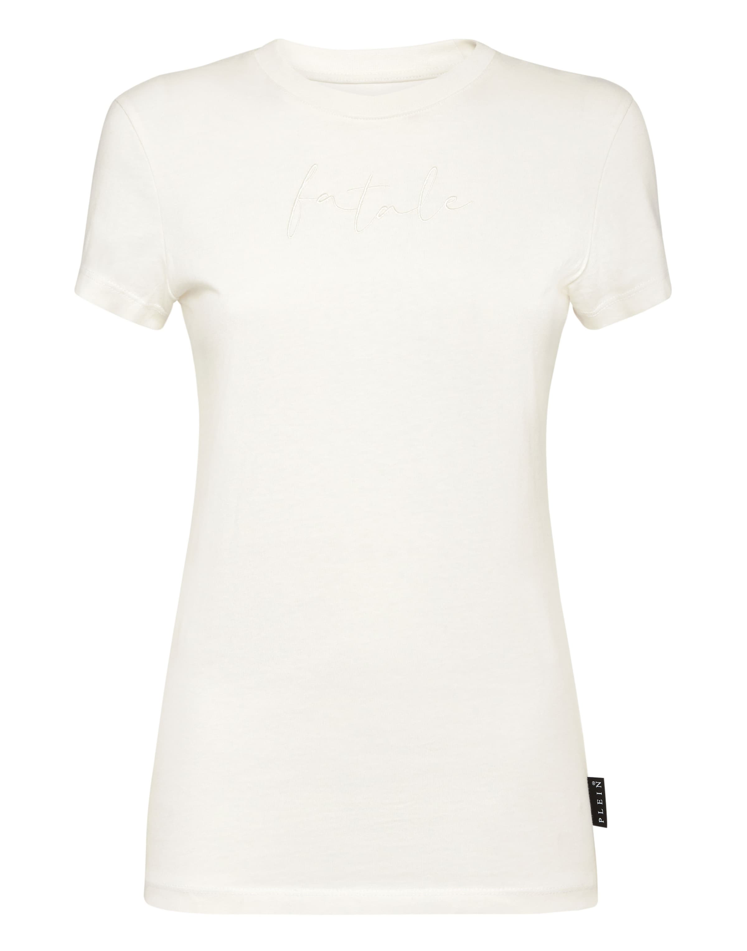 Maglietta 'Fatale' di Philipp Plein in bianco: frontale