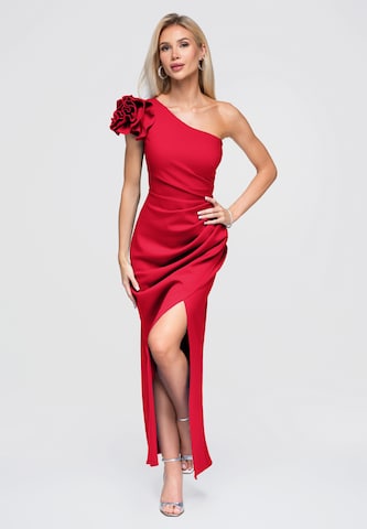 Ombre Evening dress in Red: front