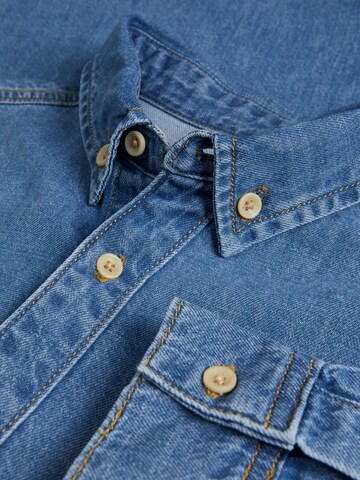 JACK & JONES Regular fit Button Up Shirt 'FELIX' in Blue